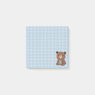 Cute Happy Brown Teddy Bear Post-it Notes