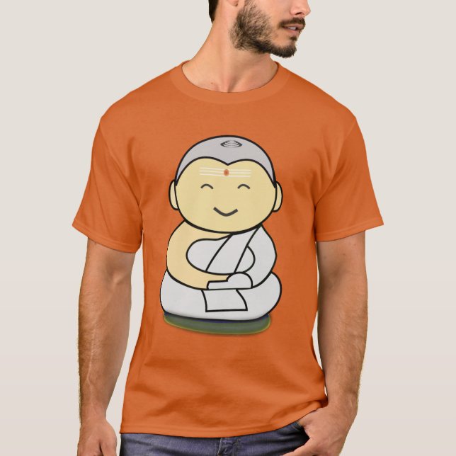 Cute Happy Buddha T-Shirt (Front)