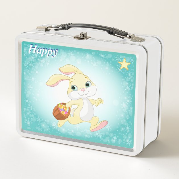 light blue lunch box