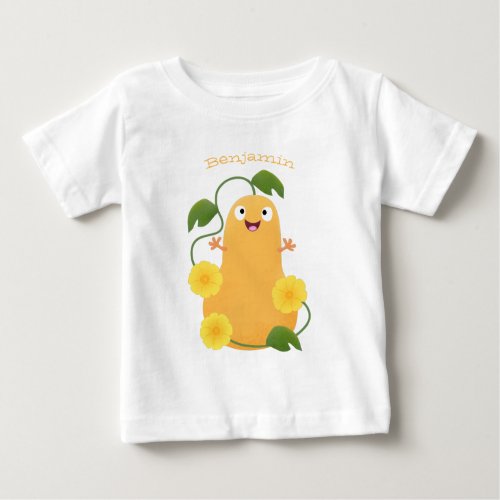 Cute happy butternut pumpkin gourd cartoon baby T_Shirt