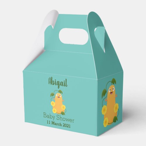 Cute happy butternut pumpkin gourd cartoon favor boxes