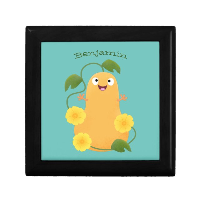 Cute happy butternut pumpkin gourd cartoon gift box (Front)
