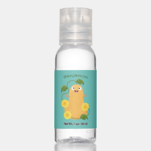 Cute happy butternut pumpkin gourd cartoon hand sanitizer