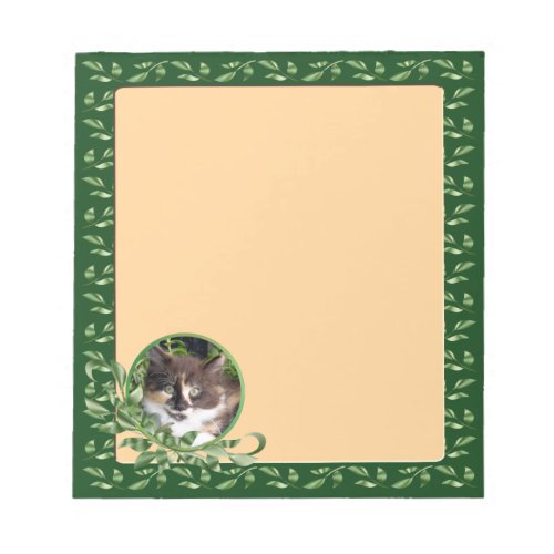 Cute Happy Calico Cat Notepad