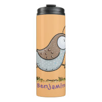 Cute happy californian quail cartoon illustration