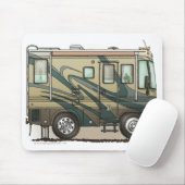 Cute Happy Camper Big RV Coach Motorhome Mouse Pad | Zazzle