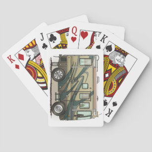 Cute Happy Camper Big RV Coach Motorhome Poker Cards