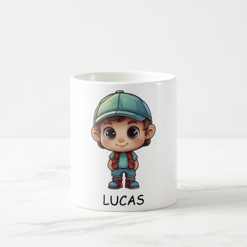 Cute Happy Camper Kid Explorer Mug