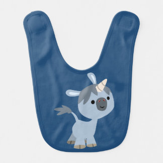Cute Happy Cartoon Baby Unicorn Baby Bib