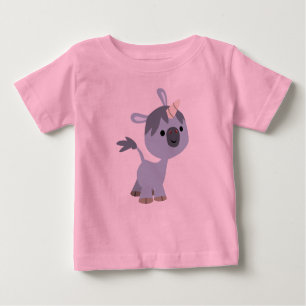 Cute Happy Cartoon Baby Unicorn Baby T-Shirt