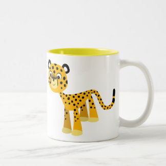 Cute Happy Cartoon Cheetah Mug