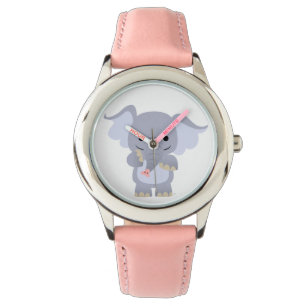 Cute Happy Cartoon Elephant Watch
