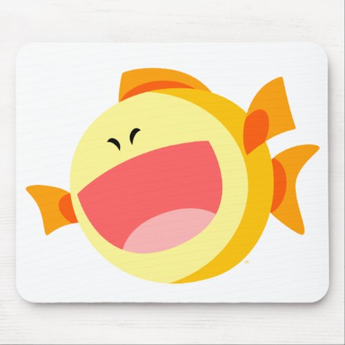 Cute Happy Cartoon Fish Mousepad