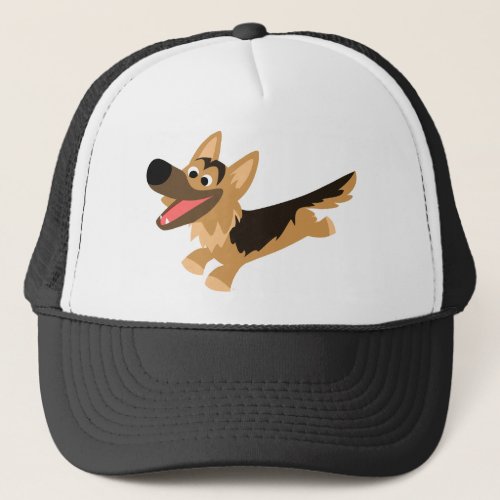 Cute Happy Cartoon German Shepherd Hat