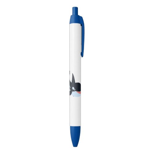 Cute Happy Cartoon Killer Whale Black Ink Pen