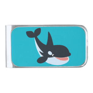 Cute Happy Cartoon Killer Whale Money Clip