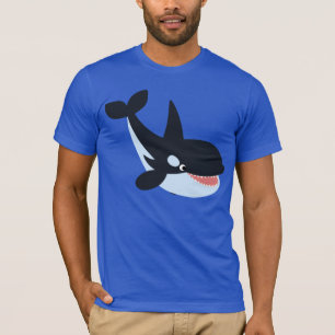 Cute Happy Cartoon Killer Whale T-Shirt
