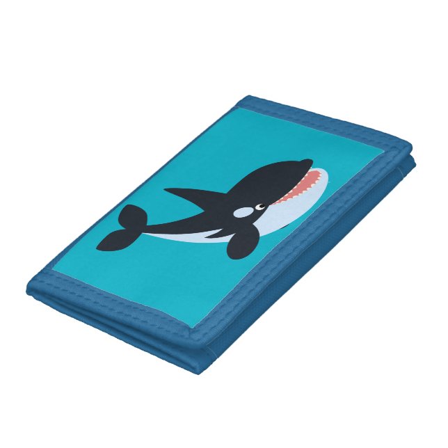 Cute Happy Cartoon Killer Whale Wallet (Bottom)