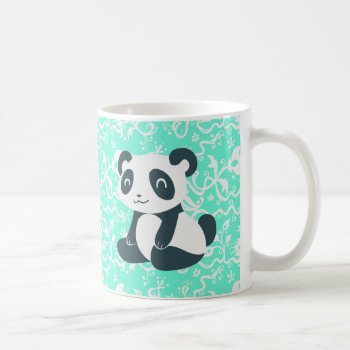 Cute Happy Cartoon Panda Coffee Mug by saradaboru at Zazzle