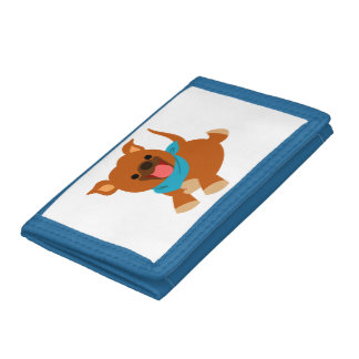 Cute Happy Cartoon Staffie Wallet