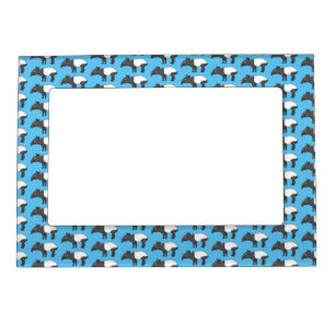 Cute happy cartoon tapir illustration magnetic frame