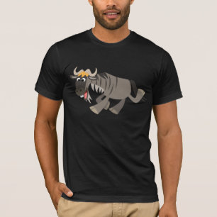 Cute Happy Cartoon Wildebeest T-Shirt