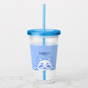 Cute Happy Cat With Round Glasses