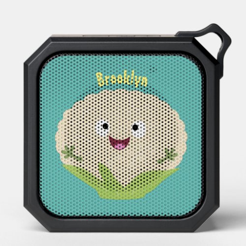 Cute happy cauliflower vegetable cartoon bluetooth speaker