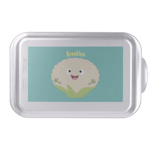 Cute happy cauliflower vegetable cartoon cake pan