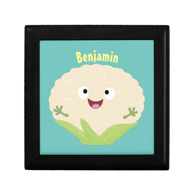 Cute happy cauliflower vegetable cartoon gift box (Front)