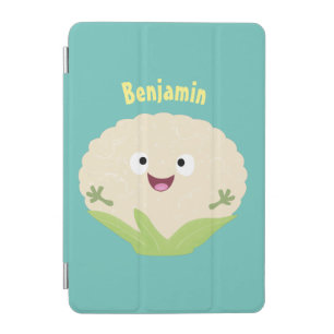 Cute happy cauliflower vegetable cartoon iPad mini cover