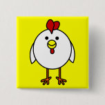 Cute Happy Chicken Button