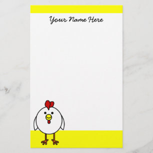 Cute Happy Chicken Stationery