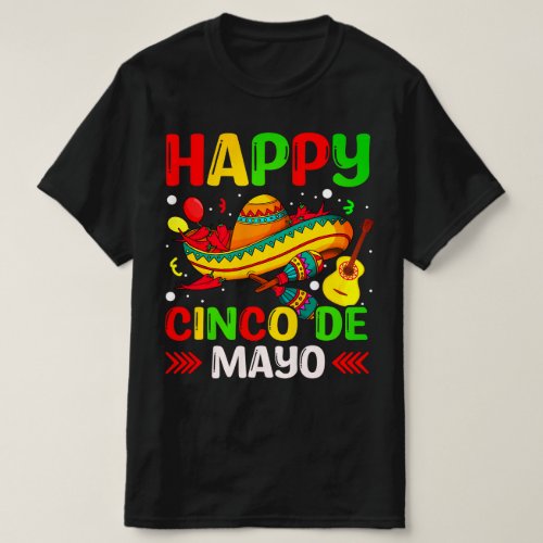 Cute Happy Cinco De Mayo PNG Clipart T_Shirt