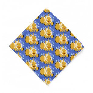 Cute happy clownfish anenome cartoon  bandana
