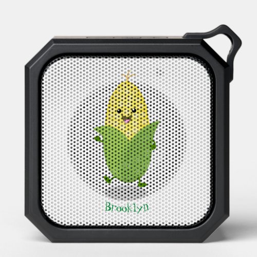 Cute happy corn cartoon illustration bluetooth speaker