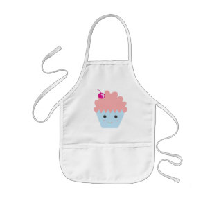 Cute Happy Cupcake Baking Kids Kids' Apron