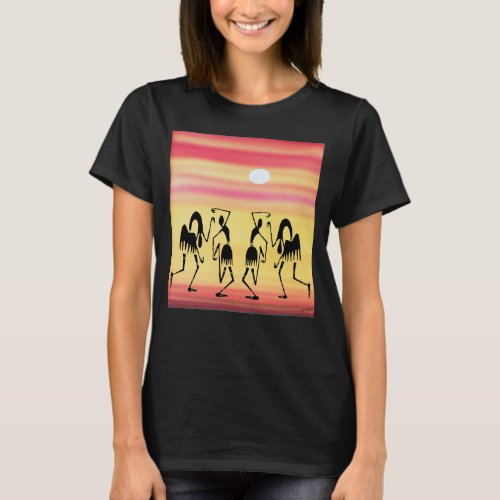 Cute happy dance watercolor T_Shirt