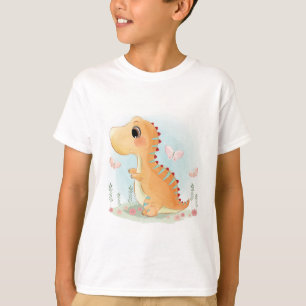 Cute Happy Dinosaur Playing T-Shirt