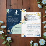 Cute Happy Dog Floral Botanical Navy Pet Services Flyer<br><div class="desc">The perfect flyer for your pet care services business. We've illustrated this cute adorable dog with its paws raised. Beautiful botanical florals are designed in a beautiful color pallet of mint green, blush pink, mustard yellow, and navy blue. Add your own headings and text. The reverse side of the flyer...</div>