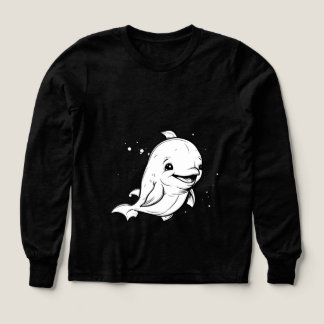 Cute Happy Dolphin – Adorable Cartoon Dolphin Desi Tri-Blend Shirts