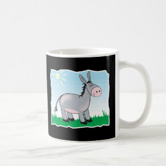 cute happy donkey coffee mug