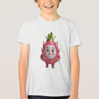 Cute Happy Dragon Fruit 3D Character Tee