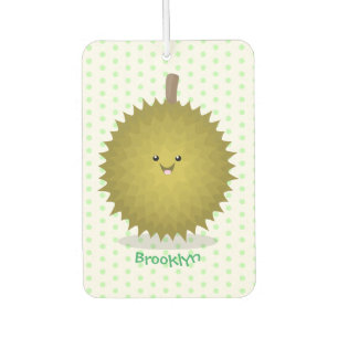 Cute happy durian cartoon illustration air freshener