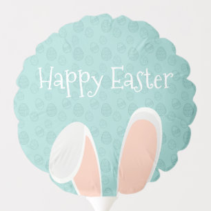 Cute Happy Easter Bunny Ears Balloon