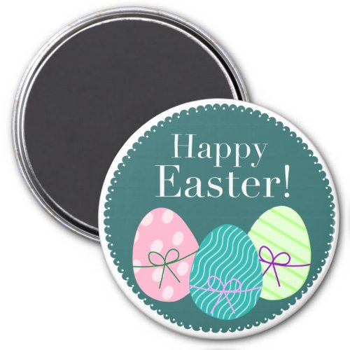 Cute Happy Easter Classic Round  Magnet