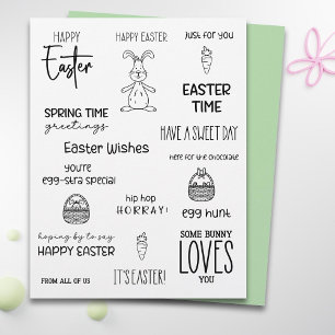 Cute Happy Easter Craft Scrapbook Paper