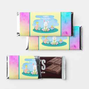 cute Happy Easter Day bunny chocolate Hershey Bar Favors
