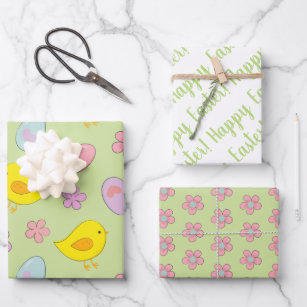 Easter Egg Themed Wrapping Paper, Zazzle