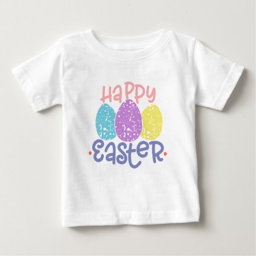 cute happy easter eggs tshirt design